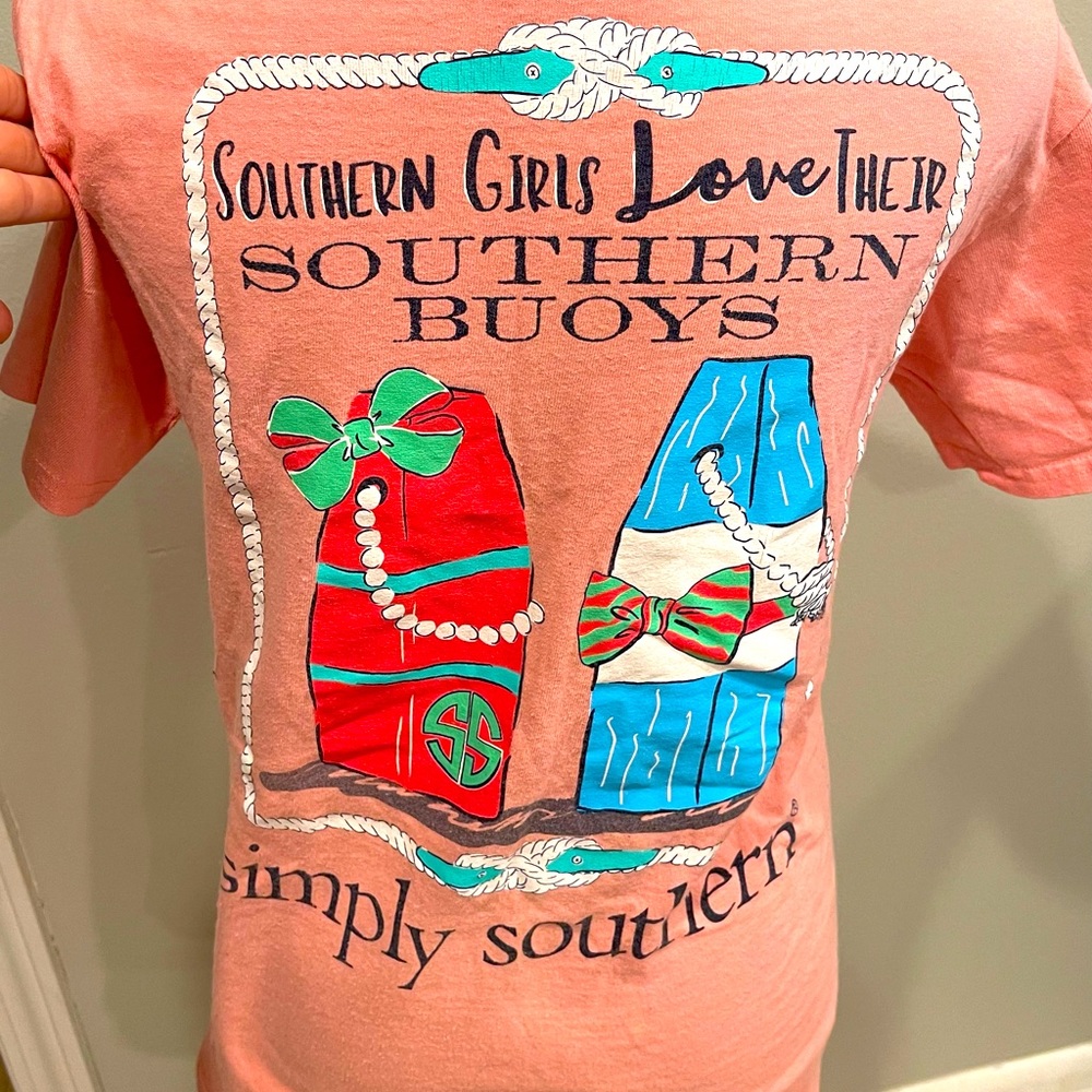 Simply Southern pink SM Tee Girls❣️SOUTHERN BUOYS